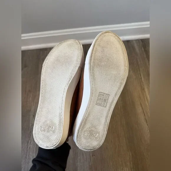 COACH Low Line Low Top Brown Black Leather Sneakers Shoes Casual Size 7 D - Picture 10 of 12